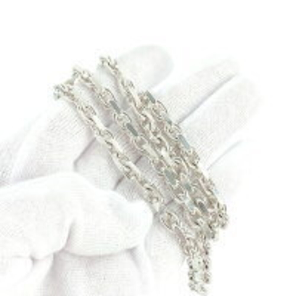 Tiffany Makers Chain Necklace Silver Gold Sterling Yellow